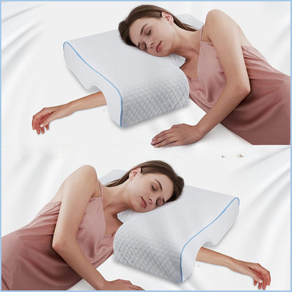 Couple's Pillow, Left-Hand Pillow/Right-Hand Pillow, Memory Hug Pillow, for Two People Sleeping Together, Left-Hand Model, Right-Hand Model, Pressure-Free Arm Slow-Rebound Pillow, Core Sleeping Pillow