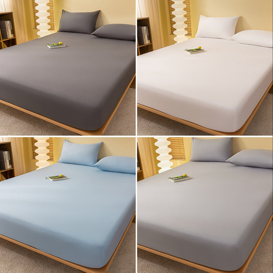 1pc of Soft Fitted Sheet, Dust-proof,, Breathable, Washable, Comfortable and Versatile Mattress Protector. Suitable for Bedrooms, Guest Rooms, Apartments, and Schools. Can Be Used in All Seasons. Bedding