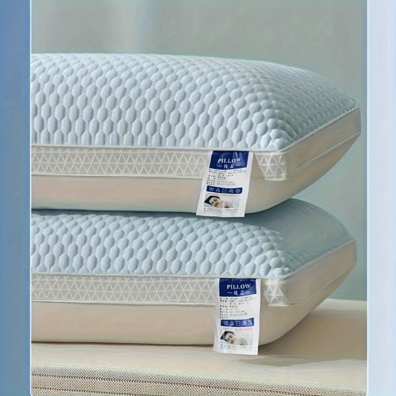 Set of 2 Cold Sleep Pillows, Soft And Cozy for Sleep Protection, Hotel-Grade Pillow, Ideal for Home Use, Neck Support Pillow for Student Dorms