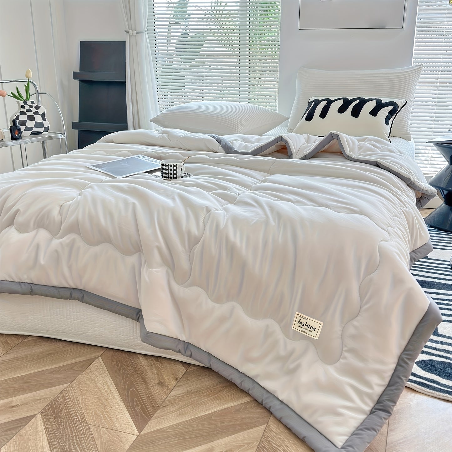 Ultra-Soft Summer Cool Thin Quilt - Lightweight, Breathable, Skin-Friendly, Made of 100% Polyester, Machine Washable, Soft And Breathable, Comfortable for All Seasons, Multifunctional Use