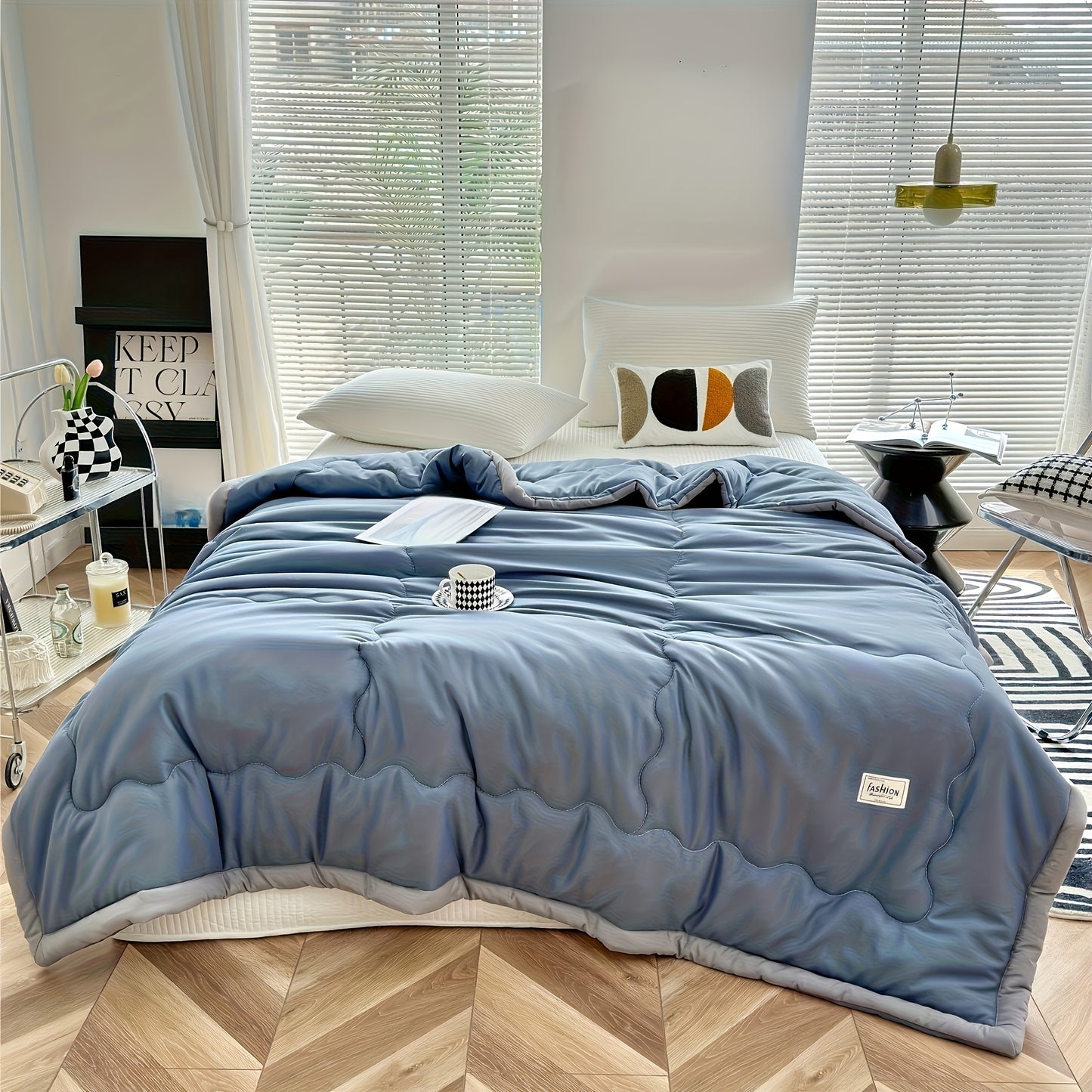 Ultra-Soft Summer Cool Thin Quilt - Lightweight, Breathable, Skin-Friendly, Made of 100% Polyester, Machine Washable, Soft And Breathable, Comfortable for All Seasons, Multifunctional Use