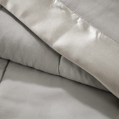 1pc Beyond Cloud Contemporary Lightweight Summer Blanket, Hypoallergenic Microfiber Cooling Quilted Comforter, All-Season Multipurpose Bedding, 59.06x78.74inch, with Satin Trim, Machine Washable, for Twin/Queen/King Size