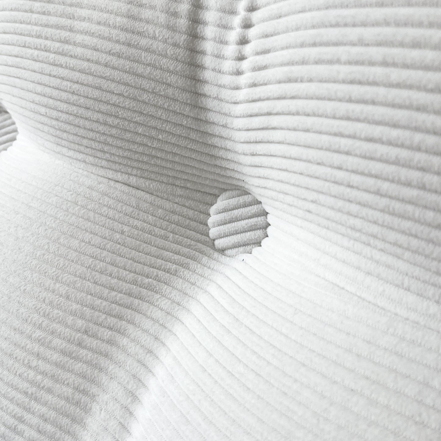 1pc Wedge Shaped Positioning Pillow, Striped Velvet Cushion, Soft And Fluffy Fit to The Waist And Back, Side Storage Is Available