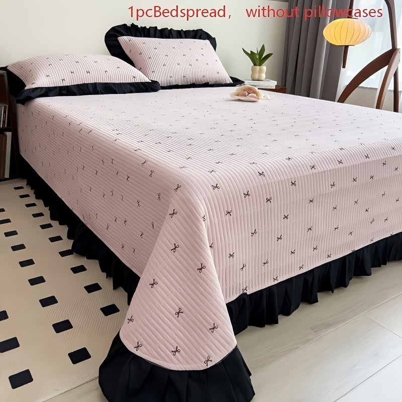 [Soft Bedspread] Ultra-Soft 1pc Quilted Bed Cover | Breathable Non-Stuffy Thickened All-Season Washable (Pillowcase Not Included)