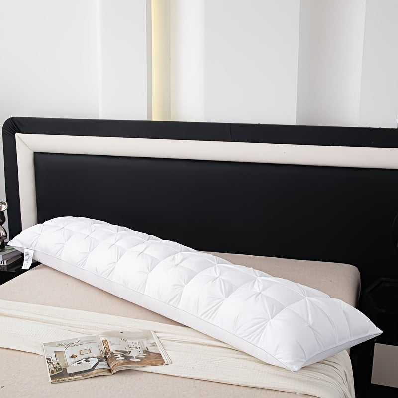 1 Premium Soft Comfortable Extra Long Pillow Core Long Pillow Best Body Pillow High Quality Twist Bread Pillow Hotel Home Single Double High Pillow Bedding for Sleep Neck Protection Fluffy Rebound Pillow Moisture Wicking