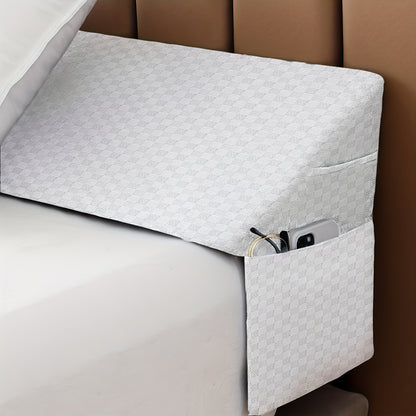 Bed Wedge Pillow for Headboard, Bed Gap Filler, Triangle Pillow Wedge for Rest Sleeping Reading, Between Your Headboard and Mattress