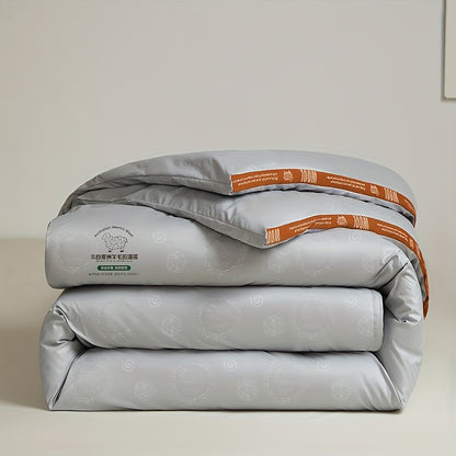 New Modern Style Australian Wool Quilt - Thick And Warm, Suitable for Autumn And Winter, Quilted Design, Filling: Wool + Superfine Fiber, Soft And Skin-Friendly Warm Bedding for Autumn And Winter