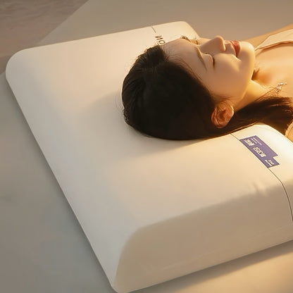 Deep Sleep Pillow, Ergonomically Contoured for Side and Back Sleepers, Orthopedic Neck Shape Supports the Head and Provides Neck Support. Large Size