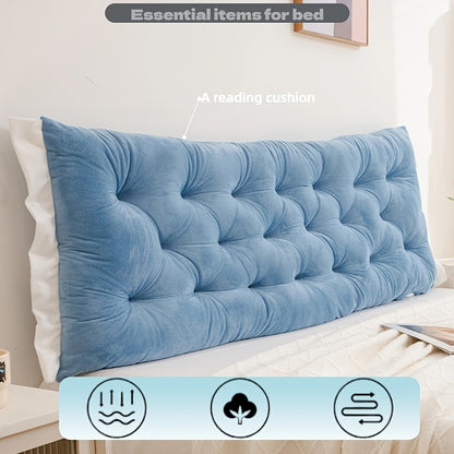 (All Seasons) Fresh Brushed No-Wash Double Backrest, Easy Reading Pillow - Ergonomic Neck And Back Support, Comfortable Reading Nook Essential, Relieves Neck And Back Fatigue, Lightweight Backrest, Suitable for Bed/Chair/Bay Window