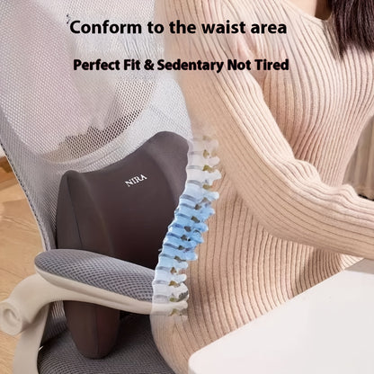 An Office Furniture Cushion, a Lumbar Pillow for Sleeping on The Bed, a Flat Lying Cushion for Back Support During Sleep