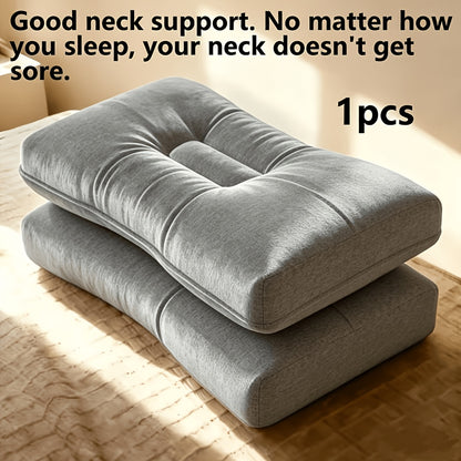 Travel Cervical Pillow - Neck Support Pillow for Side And Back Sleepers, Ergonomic Design with 3D Quilted Surface, Breathable Fabric, Ideal Christmas Gift for Neck Protection And Sleep Comfort, Neck Pillow, Side Sleeper Pillow, Quilted Surface