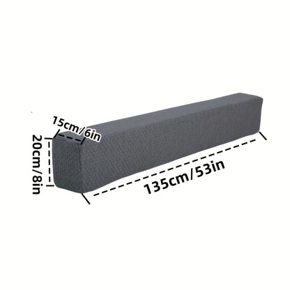 Adjustable Bed Wedge Pillow - High-Density Grey Headboard Cushion, Bed Gap Filler for Single/Double/King/Queen Beds, Machine Washable , Soft Padding for Mattress & Headboard (No Tools Needed, Bed Back Rests, Back Rest Bed Pillow, Bed Pillow For