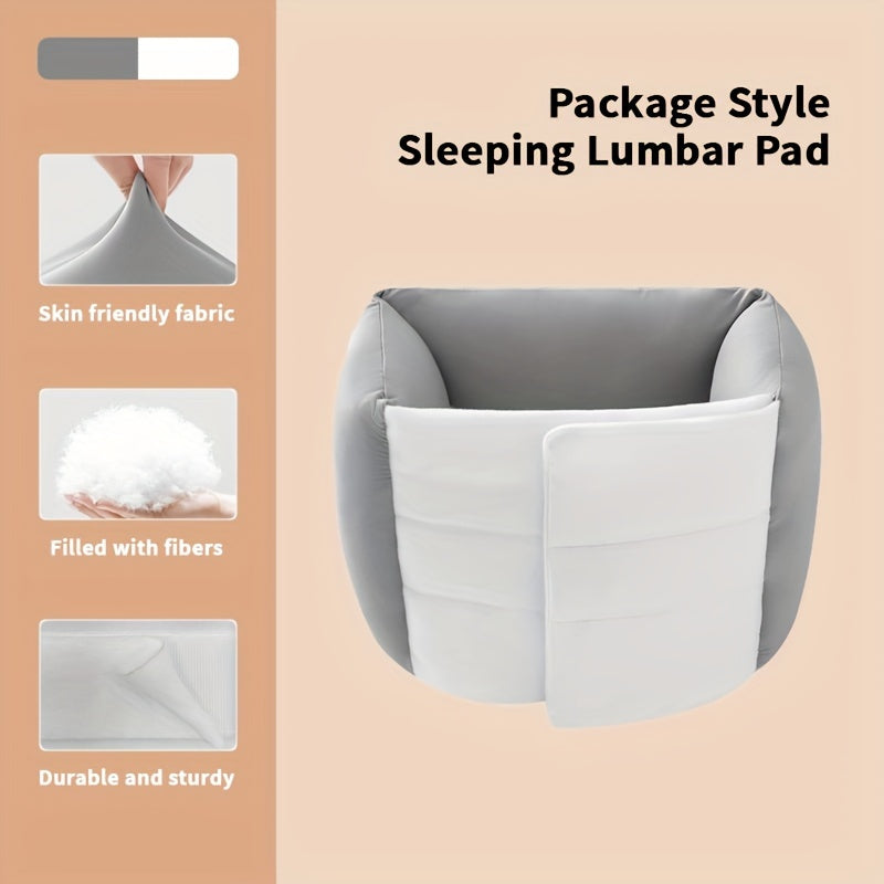 1pc Sleeping Lumbar Pillow Support Adjustable Soft Comfortable Breathable Fabric Unisex Gift Birthday Present