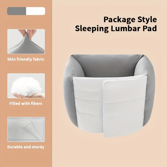 1pc Sleeping Lumbar Pillow Support Adjustable Soft Comfortable Breathable Fabric Unisex Gift Birthday Present