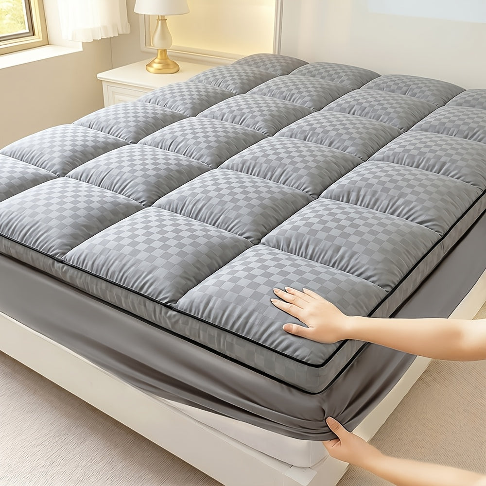 Mattress Topper, Pillow Top Mattress Cover Quilted Fitted Mattress Protector Top Stretches Up 8-21" Deep Pocket Cooling 1000GSM