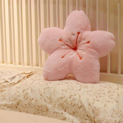 Cherry Blossom Pillow Heart Pink Cherry Blossom Cushion Float Window Pillow
