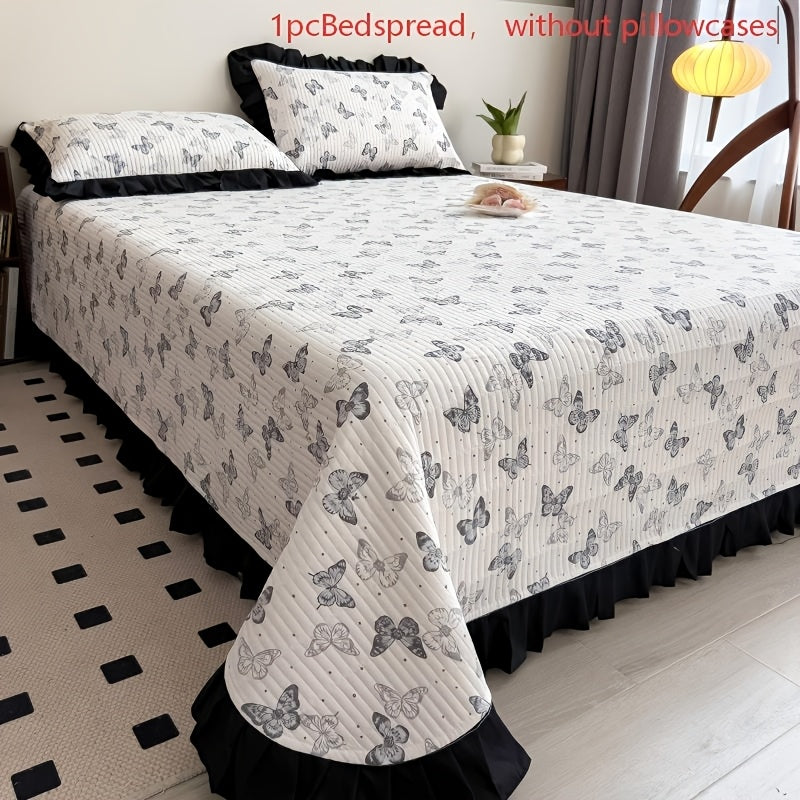 [Soft Bedspread] Ultra-Soft 1pc Quilted Bed Cover | Breathable Non-Stuffy Thickened All-Season Washable (Pillowcase Not Included)