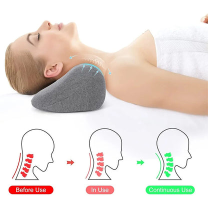 1pc Cervical Neck Pillow for Posture & - Pillow with C-Shaped Curve, Spinal Aid, -Snoring Sleep Aid, Neck & Back for Side/Back Sleepers, &