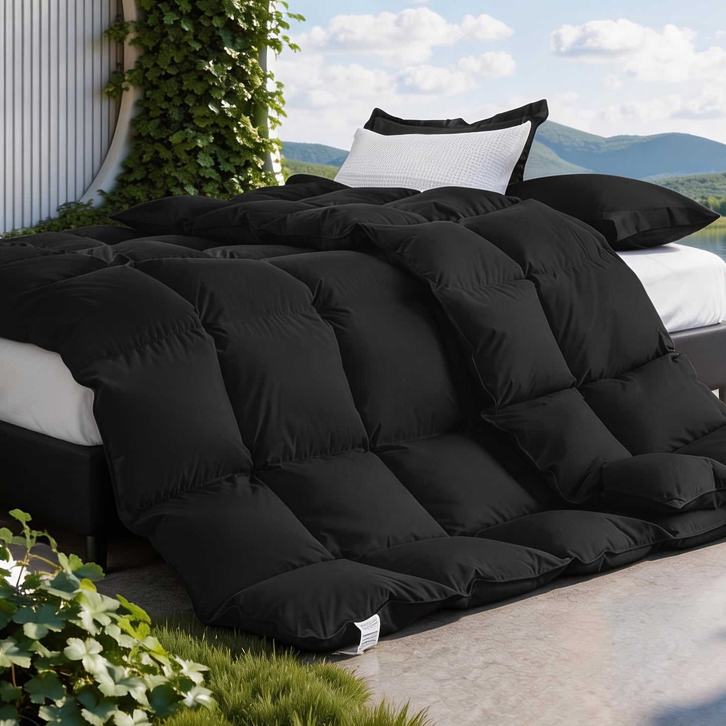 All Season Lightweight Comforter, Breathable & Cooling Duvet Insert, Soft Fluffy Quilt for Year-Round Use, Hotel Quality, Stay Cool & Sweat-Free, 8 Corner Tabs