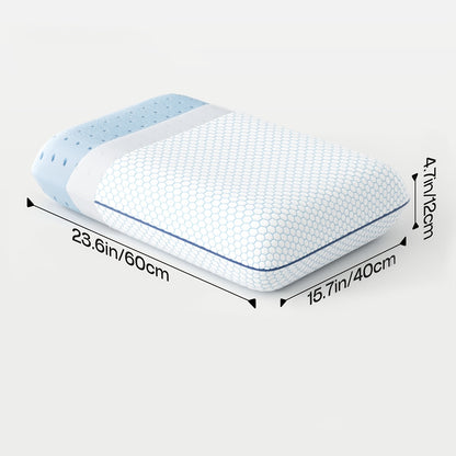 1pc Slow Rebound Pillow, Deep Sleep Pillow to Protect the Cervical Spine and Assist Sleep for Adults, Modern Leisure Bread Double-sided Pillow, Zero Foam Sponge Pillow.
