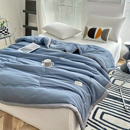 Ultra-Soft Summer Cool Thin Quilt - Lightweight, Breathable, Skin-Friendly, Made of 100% Polyester, Machine Washable, Soft And Breathable, Comfortable for All Seasons, Multifunctional Use