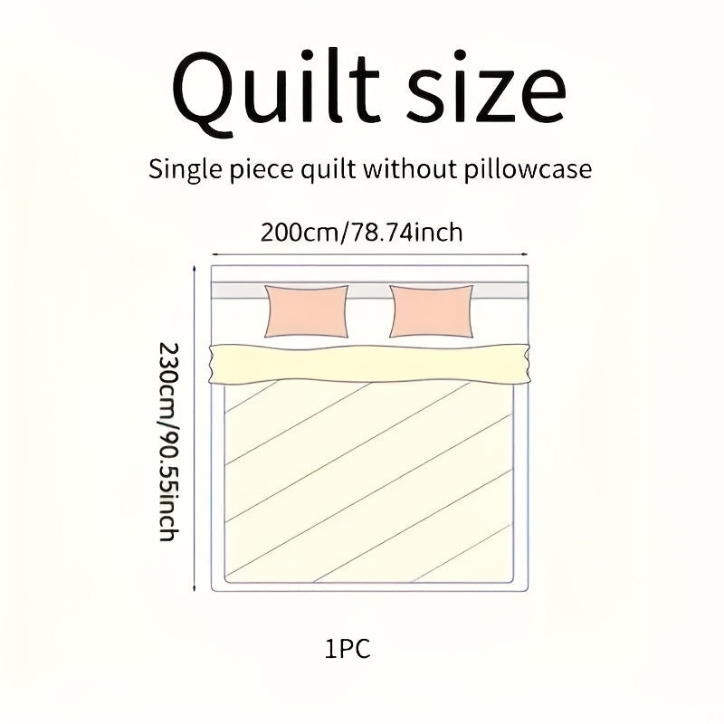 Ultra-Soft Summer Cool Thin Quilt - Lightweight, Breathable, Skin-Friendly, Made of 100% Polyester, Machine Washable, Soft And Breathable, Comfortable for All Seasons, Multifunctional Use