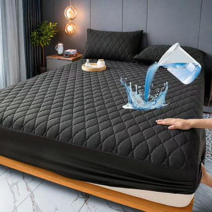 1pc Guaranteed High Quality Fitted Sheet Mattress Protector: Deep Pocket, Heavy Duty, Silent Comfort (Machine Washable)