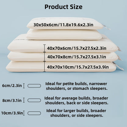 Pillow Neck Support Deep Sleep Pillow Cervical Support Side Sleeping Back Sleeping Special Pillow Core Middle-Aged And Elderly Adult Gift Hotel Home Machine Washable Christmas Gift