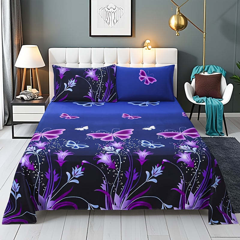 1pc Flat Bed Sheet, Fits Hair and Skin Perfectly for Comfortable Sleep, Suitable for Bedroom, Living Room, and Dormitory Bedding