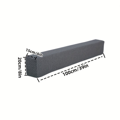 Adjustable Bed Wedge Pillow - High-Density Grey Headboard Cushion, Bed Gap Filler for Single/Double/King/Queen Beds, Machine Washable , Soft Padding for Mattress & Headboard (No Tools Needed, Bed Back Rests, Back Rest Bed Pillow, Bed Pillow For