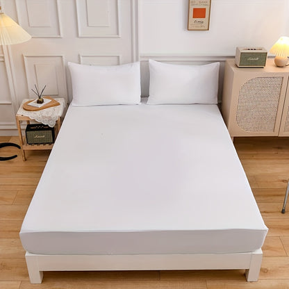 3pcs Solid Color Fitted Sheet Set (Sheets*1+Pillowcase*2.No Pillow Core), Skin-Friendly Soft And Breathable Bedding, Hotel Bedroom, Machine Washable