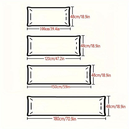 Advanced Soft Fluffy Lengthened Pillow Core Long Pillow Soybean Nourishing Pillow Summer Bedroom Bedding Comfortable Sleep Long Pillow Core Hotel Home Single/Double Three-Dimensional Edge High Pillow 1pc Used to Help Sleep Neck Protection Fluffy Slo