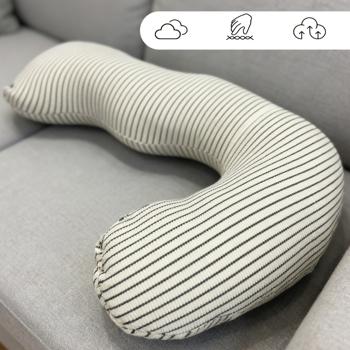 New Popular U-shaped Pregnant Woman Pillow Waist Protection Pillow Core Side Sleeping Pillow Detachable Washable Nursing Pillow