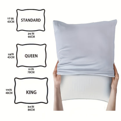 2pcs Bamboo Fiber Pillows Cooling Pillows for Sleeping - Back, Stomach, Side Sleeper, Soft & Breathable with Washable Cover