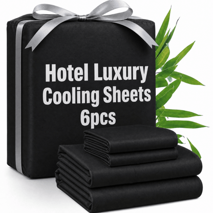 Queen Size Cooling Sheet Set for Kids & Dorm & Home & RVs, 6pcs Bedding Sets WithTop Sheet & Fitted Sheet & Sheets & Pillowcase & Sham Twin/Twinx/ Full/Queen/King Size, Durable & Long-Lasting, Easy Care, 16' Extra Deep Pocket, Father's Day Gift