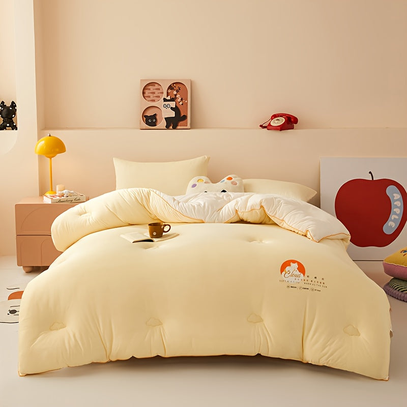 This Ultra-Soft And Fluffy Warm Quilt for Autumn And Winter Features a Cute Cat Pattern. It'S Beneficial for Sleep And Filled with Ultra-Fine Microfiber, Suitable for Bedrooms, Guest Rooms, Dormitories, And Outdoor Camping