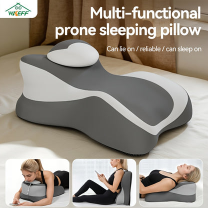 Multifunctional Pillow, Adult Pillow, Adaptive Pillow, Memory Foam Ergonomic Pillow, Cervical Pillow, Body Pillow, Prone Pillow For Sleeping, Neck Support Pillow Acid Reflux & Sitting Up, Ideal For Massage, With Removable Cover, Perfect Gift.