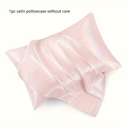 1pc Home Comfort Satin Pillowcase - Envelope Closure - Soft and Skin-Friendly