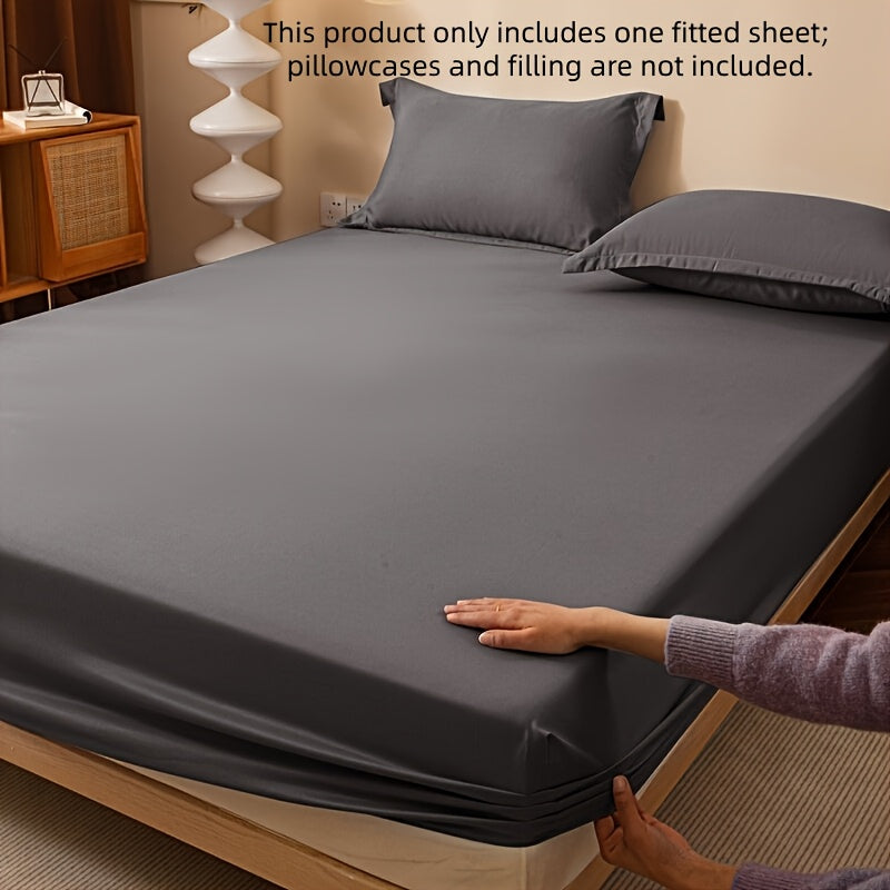 A Soft and Breathable Fitted Sheet, Ultra-fine Fiber Bed-dark Blue,, Machine Washing, Comfortable Bed Supplies Throughout the Season, Comfortable Solid Color Design