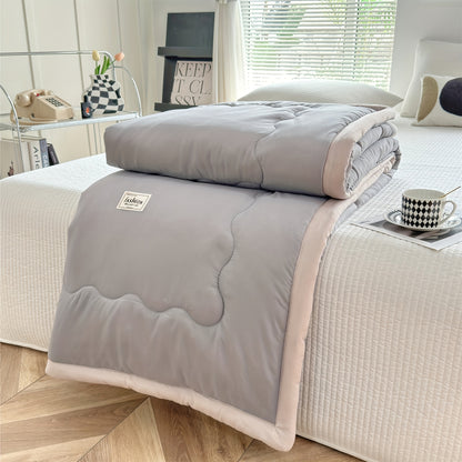 [Ultra-Soft Summer Quilt] 1 Ultra-Soft Summer Cooling Quilt, Comfortable Air-Conditioned Quilt, Multi-Functional Summer Lightweight Quilt, Refreshing Thin Bedding, Suitable For All Four Seasons. Skin-Friendly, Breathable, And Durable. Machine Washable And