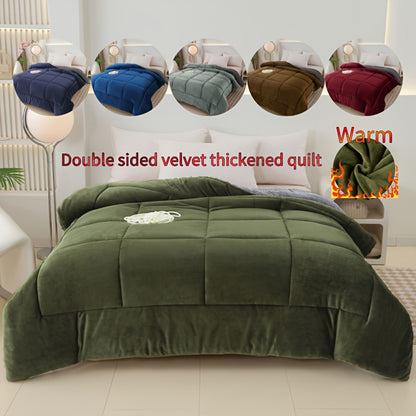 Of Milk Velvet Thick Blanket, Lamb Velvet Winter Quilt, Double-Sided Plush Warm Comforter, Soft, Breathable, And Comfortable, Specially Designed for Hotel And Home Bedrooms