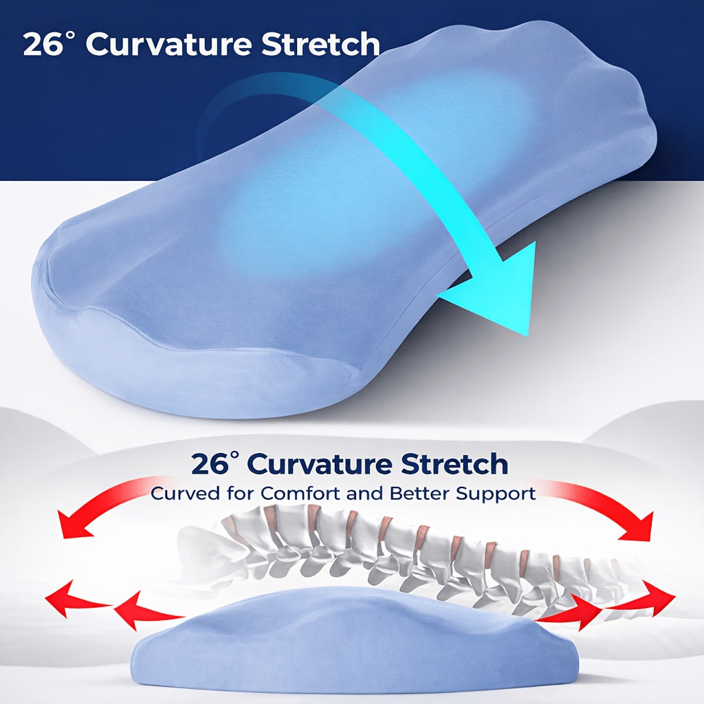 Adjustable Lumbar Pillow for Bed, Fills the Gap in the Waist, for Back & Side Sleepers
