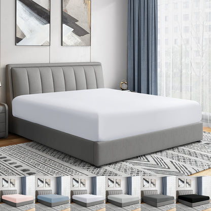1pc Bed Fitted Sheet, All-season Microfiber Bedding - Includes Single Fitted Sheet - Soft, Hypoallergenic, Breathable, Machine Washable, Wrinkle Free, Fade Resistant, Shrink Resistant