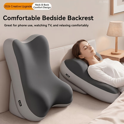 ELHIVE Adjustable Backrest Pillow for Bed - Ergonomic Memory Foam Bed Cushion with Leg Elevation Wedge & Leaning Support, Suitable for Back, Reading, - Grade Bed Wedge Pillow