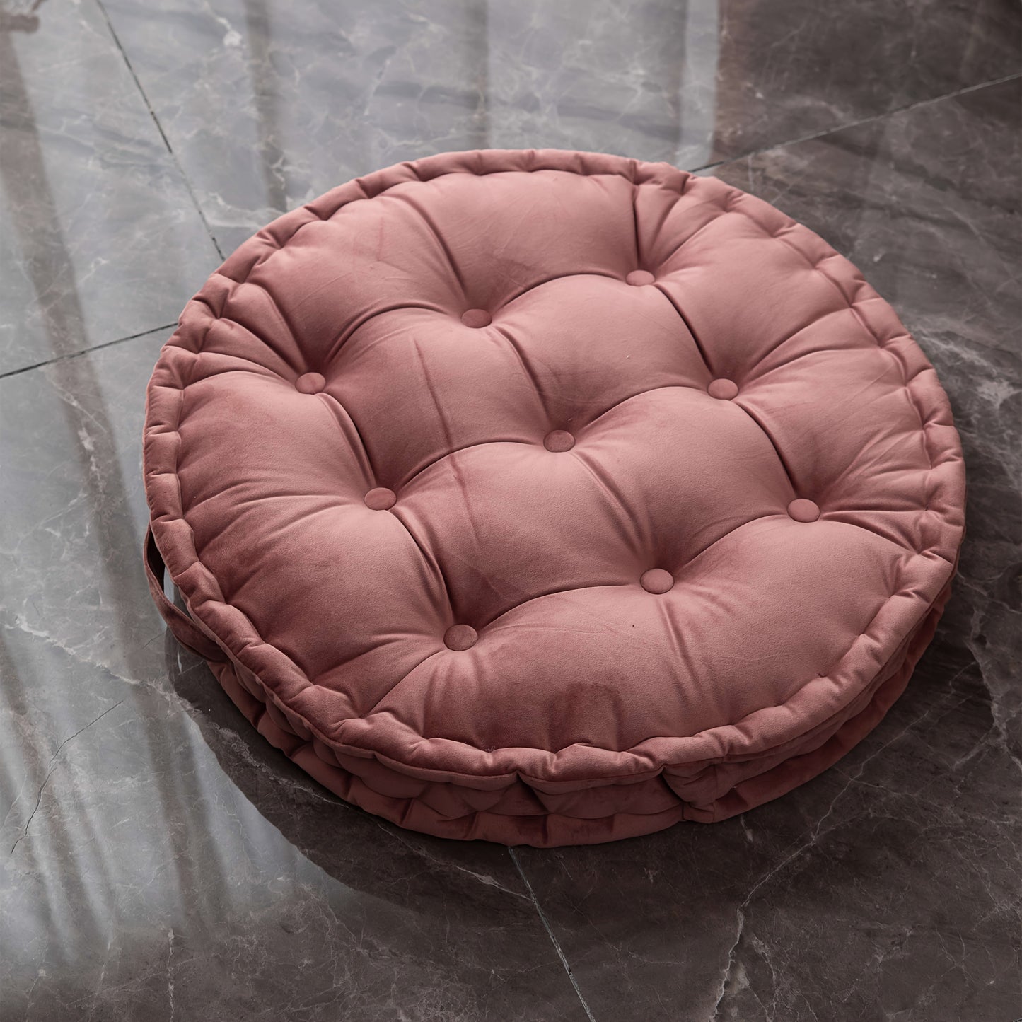 Scandinavian style thickened velvet cushion, solid color home sofa throw pillow, handmade tatami futon for bay window, perfect for use at home, office, hotel, or travel car