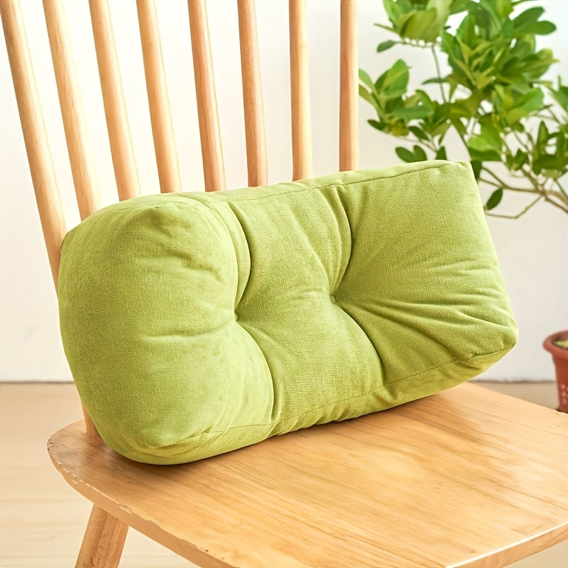 1pc Luxurious Lumbar Support Cushion, Nap Pillow, Student Waist Cushion, Chair Backrest Cushion, Lumbar Pillow, Hug Pillow, Office Nap Pillow