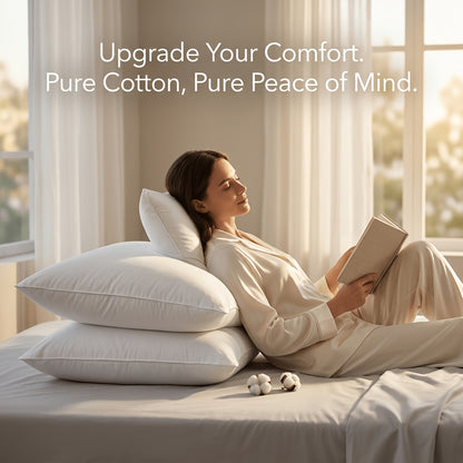 Pillow, 100% Cotton Throw Pillow Inserts, Premium Square Indoor Pillow Forms, Soft Couch & Bed Cushion Stuffer For Living Room, Bedroom, Home Decor, Suitable For Direct Use As A Pillow