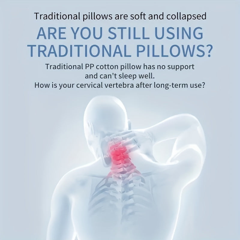 Gel Pillow, Cool Sleep Support, Back and Side Sleeping Support, Low-rebound Cooling Gel Sleep Pillow, Single Piece