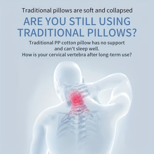 Gel Pillow, Cool Sleep Support, Back and Side Sleeping Support, Low-rebound Cooling Gel Sleep Pillow, Single Piece