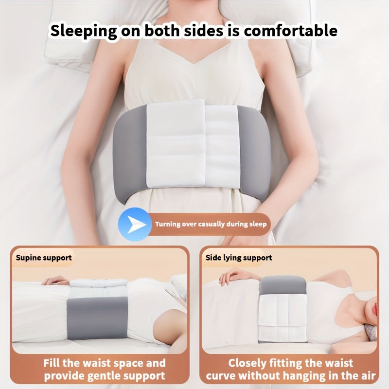 1pc Sleeping Lumbar Pillow Support Adjustable Soft Comfortable Breathable Fabric Unisex Gift Birthday Present
